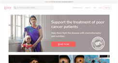 Desktop Screenshot of giveindia.org
