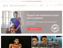 Tablet Screenshot of giveindia.org